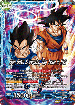 [BT22-031] Son Goku // Son Goku & Vegeta, Tag Team in Hell (Foil)