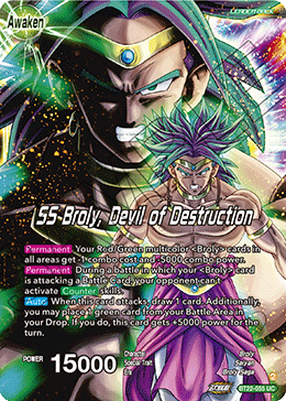 [BT22-055] Broly & Paragus // SS Broly, Devil of Destruction (Foil)