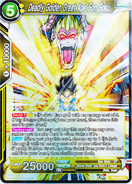 [BT4-080] Deadly Golden Great Ape Son Goku (Foil)