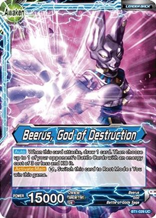 [BT1-029] Beerus // Beerus, God of Destruction