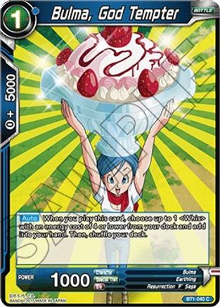 [BT1-040] Bulma, God Tempter