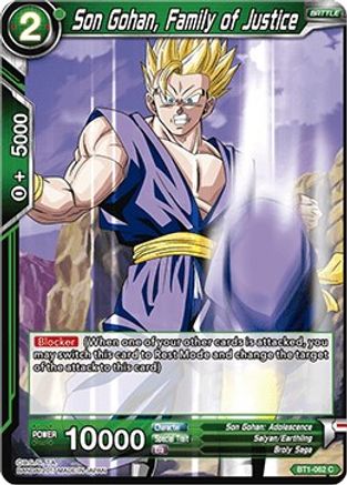 [BT1-062] Son Gohan, Family of Justice