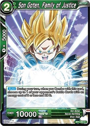 [BT1-063] Son Goten, Family of Justice