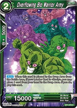 [BT1-078] Overflowing Bio Warrior Army