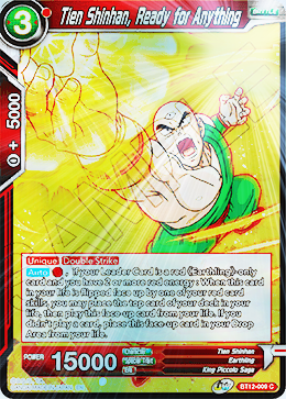 [BT12-009] Tien Shinhan, Ready for Anything (Foil)