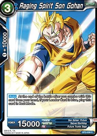 [BT2-039] Raging Spirit Son Gohan