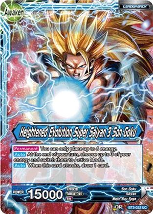 [BT3-032] Son Goku // Heightened Evolution Super Saiyan 3 Son Goku