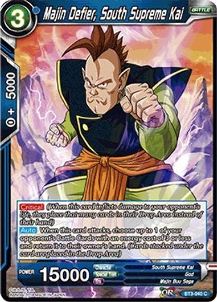 [BT3-040] Majin Defier, South Supreme Kai