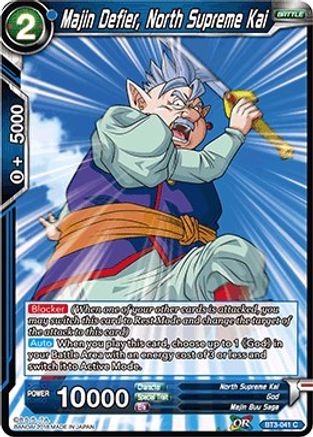 [BT3-041] Majin Defier, North Supreme Kai