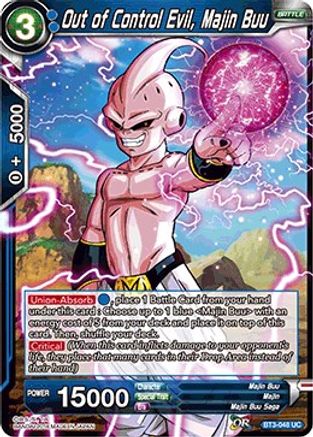 [BT3-048] Out of Control Evil, Majin Buu