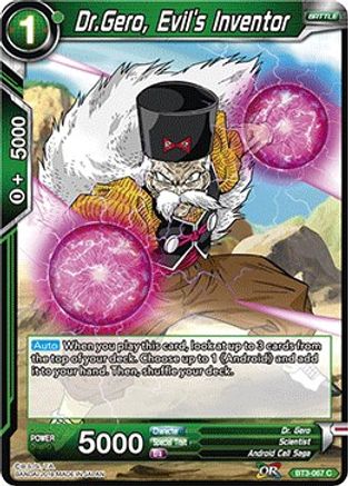 [BT3-067] Dr. Gero, Evil's Inventor