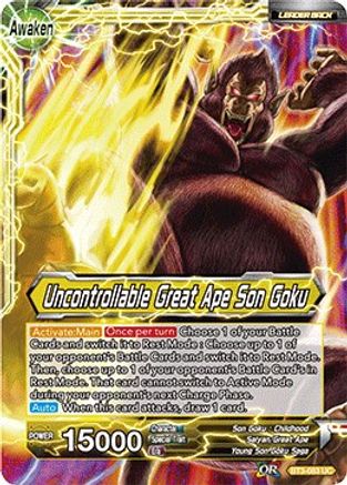 [BT3-083] Son Goku // Uncontrollable Great Ape Son Goku