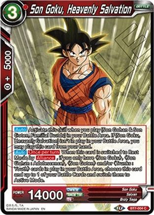 [BT7-004] Son Goku, Heavenly Salvation