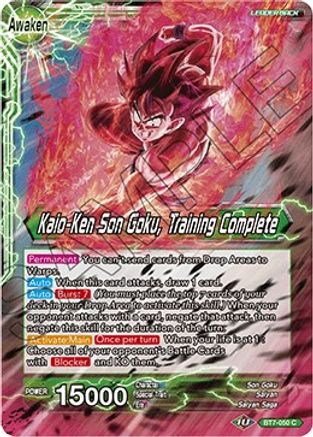 [BT7-050] Son Goku // Kaio-Ken Son Goku, Training Complete