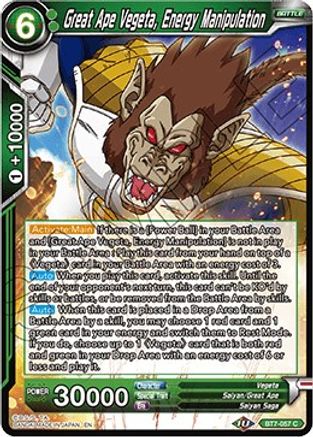 [BT7-057] Great Ape Vegeta, Energy Manipulation