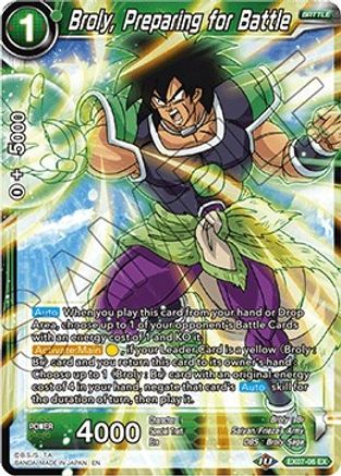 [EX07-06] Broly, Preparing for Battle