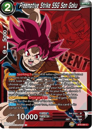 [BT6-004] Preemptive Strike SSG Son Goku (Magnificent Collection)