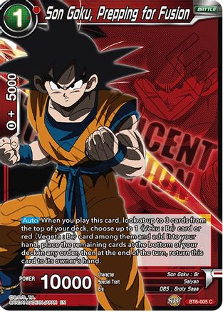 [BT6-005] Son Goku, Prepping for Fusion (Magnificent Collection)