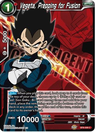 [BT6-009] Vegeta, Prepping for Fusion (Magnificent Collection)