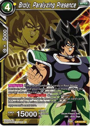 [P-111] Broly, Paralyzing Presence (Magnificent Collection)