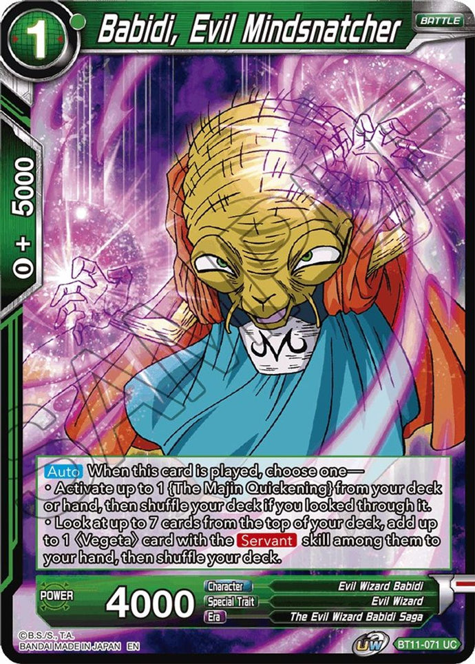 [BT11-071] Babidi, Evil Mindsnatcher RE (Foil)