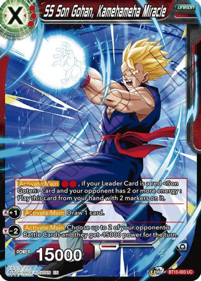 [BT15-003] SS Son Gohan, Kamehameha Miracle