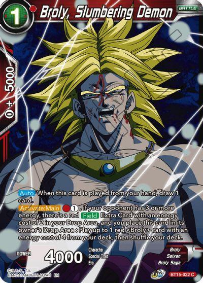 [BT15-022] Broly, Slumbering Demon