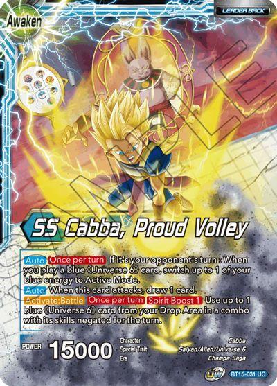 [BT15-031] Cabba // SS Cabba, Proud Volley