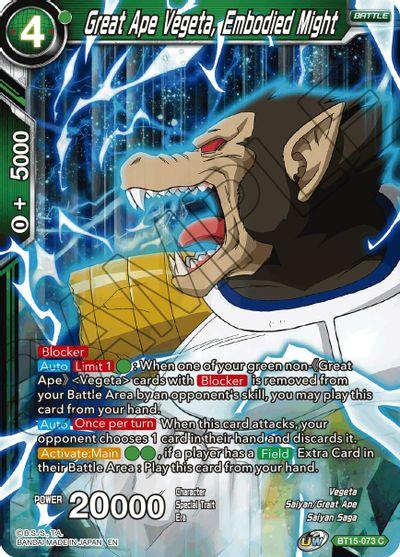 [BT15-073] Great Ape Vegeta, Embodied Might