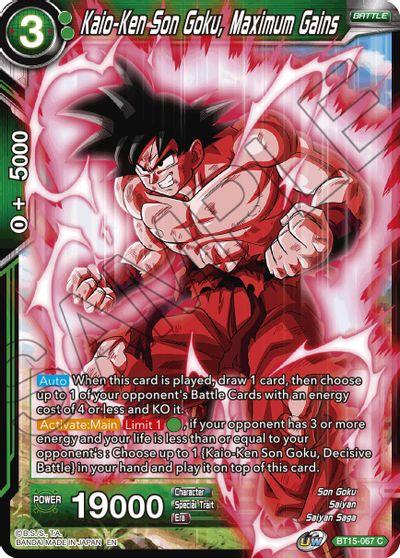 [BT15-067] Kaio-Ken Son Goku, Maximum Gains