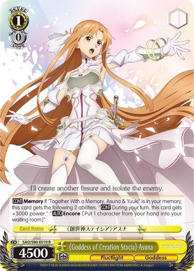 [S80-E010R] Goddess of Creation Stacia Asuna