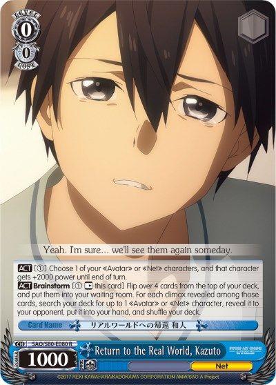 [S80-E080R] Return to the Real World, Kazuto