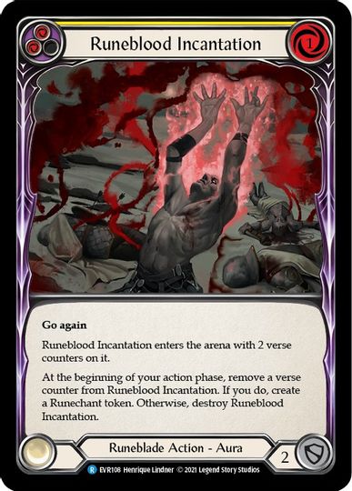 [EVR-108] Runeblood Incantation (Yellow)