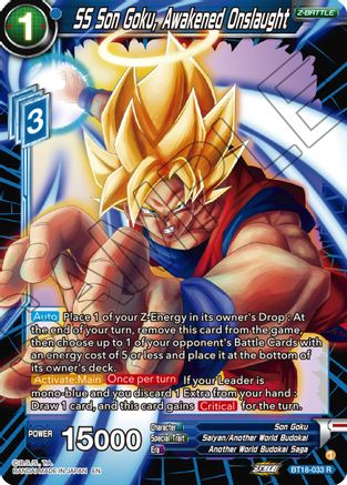 [BT18-033] SS Son Goku, Awakened Onslaught