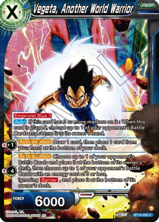 [BT18-035] Vegeta, Another World Warrior (Foil)