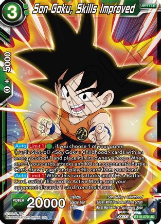 [BT18-070] Son Goku, Skills Improved