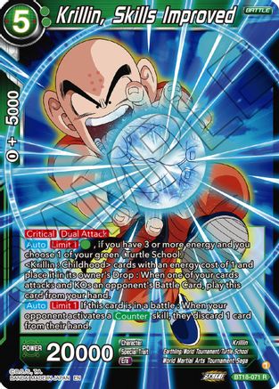 [BT18-071] Krillin, Skills Improved