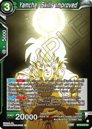 [BT18-072] Yamcha, Skills Improved (Foil)