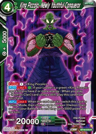 [BT18-078] King Piccolo, Newly Youthful Conqueror