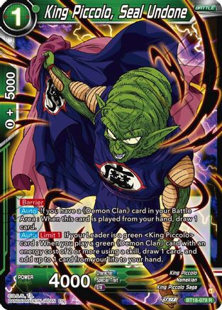 [BT18-079] King Piccolo, Seal Undone