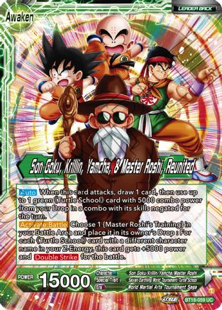 [BT18-059] Master Roshi // Son Goku, Krillin, Yamcha, & Master Roshi, Reunited