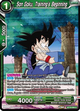 [BT18-066] Son Goku, Training's Beginning (Foil)