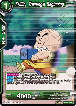 [BT18-067] Krillin, Training's Beginning (Foil)