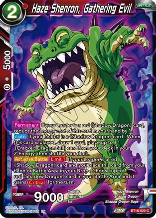 [BT18-022] Haze Shenron, Gathering Evil