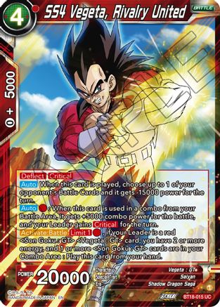 [BT18-015] SS4 Vegeta, Rivalry United