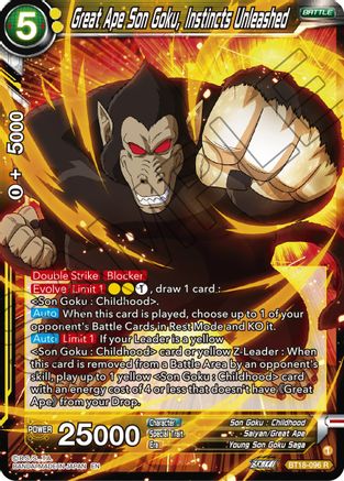 [BT18-096] Great Ape Son Goku, Instincts Unleashed