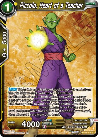 [BT18-116] Piccolo, Heart of a Teacher (Foil)