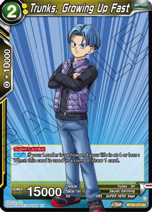 [BT18-117] Trunks, Growing Up Fast