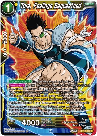 [BT18-099] Tora, Feelings Bequeathed