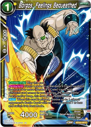 [BT18-105] Borgos, Feelings Bequeathed